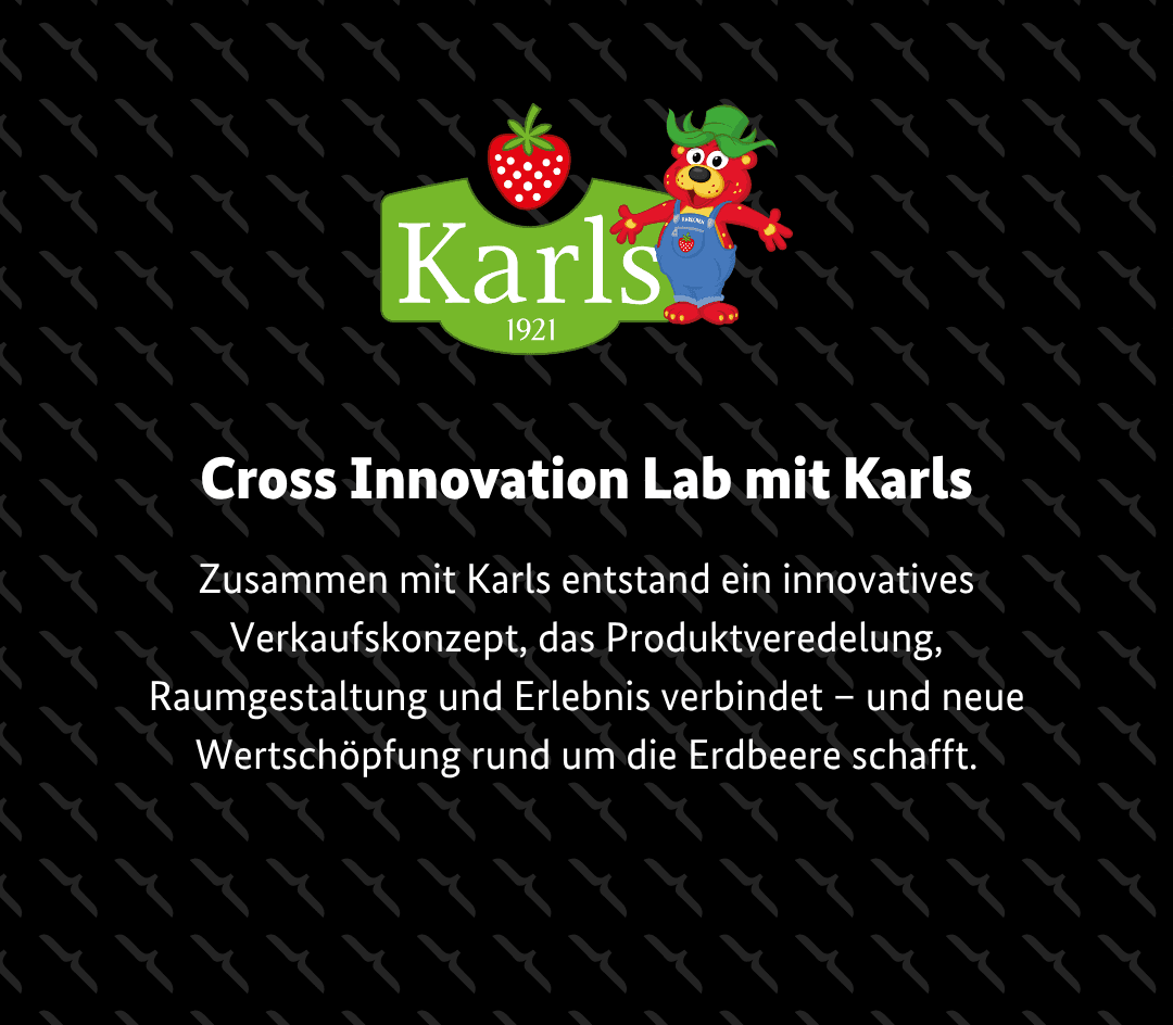 Beitragsbild für Artikel: Cross Innovation Lab mit Karls Markt OHG & Karls Tourismus GmbH